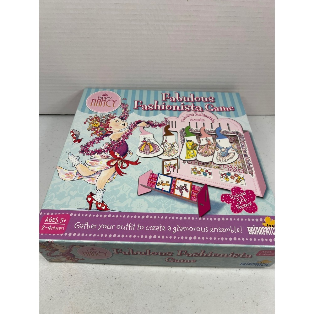 Fancy Nancy Fabulous Fashionista Game Briarpatch Complete Kids Board Game 2010